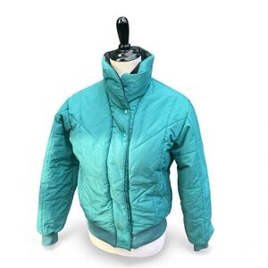 Vintage teal Aspen snow coat